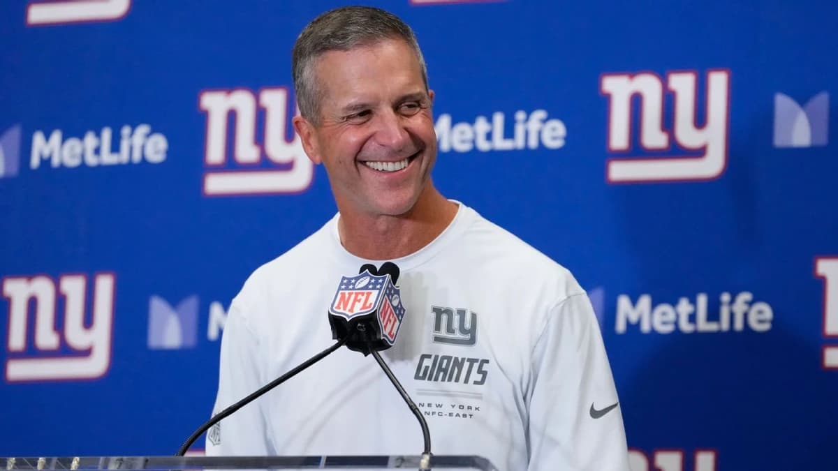 Harbaugh: Giants' victory vs. Cowboys in debut ranks as No. 1 win right now