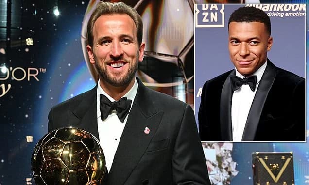 Harry Kane beat Kylian Mbappe to the Ballon d'Or by one of the smallest margins EVER: Full results a