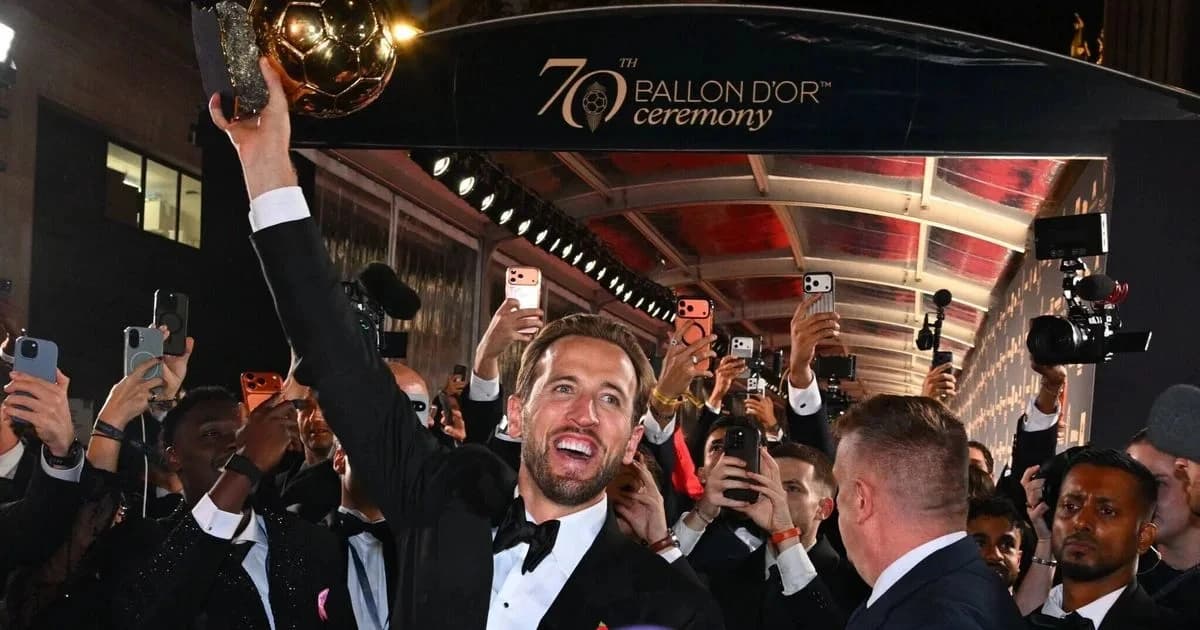 Harry Kane wins Ballon d’Or and tells young footballers: “Anything is possible”