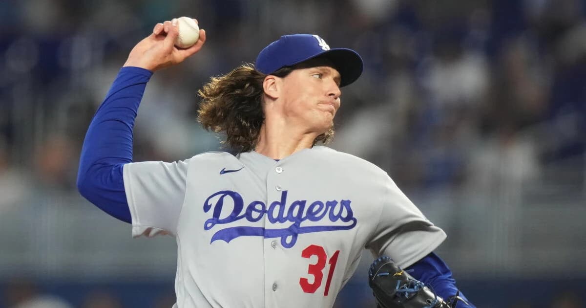 ‘He didn’t feel great.’ Tyler Glasnow struggles as Marlins end Dodgers’ win streak