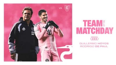 Head Coach Hoyos, De Paul Named to MLS Team of the Matchday