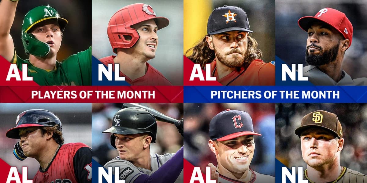 Here are the MLB monthly award winners for May