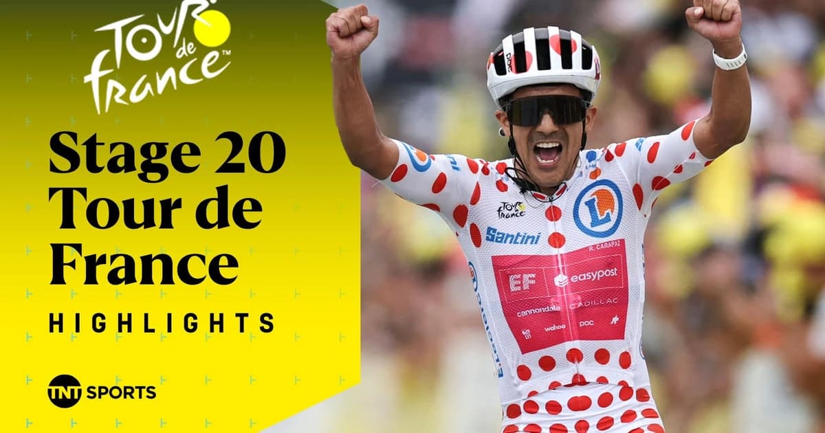 Highlights: Carapaz conquers Alpe d’Huez as Pogacar closes in on fifth Tour de France