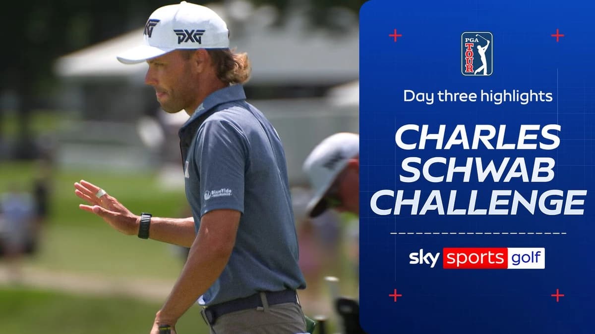 Highlights from day three of the Charles Schwab Challenge PGA tour.