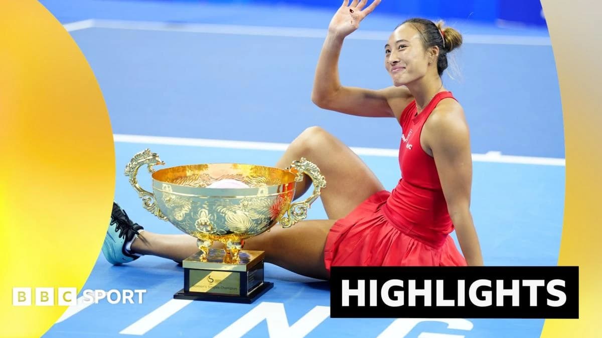 Highlights - Tennis - Zheng Qinwen makes history after winning China Open - beating Mirra Andreeva