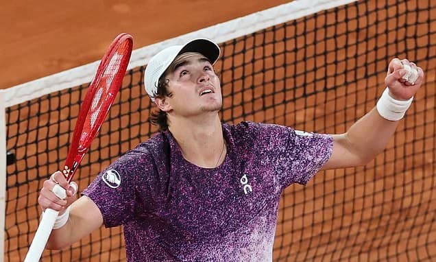 His forehand cracks like a gunshot and he sends the French fans wild... this is all you need to know
