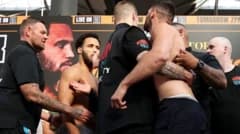 Hrgovic slaps Itauma after being pushed off stage at weigh-in