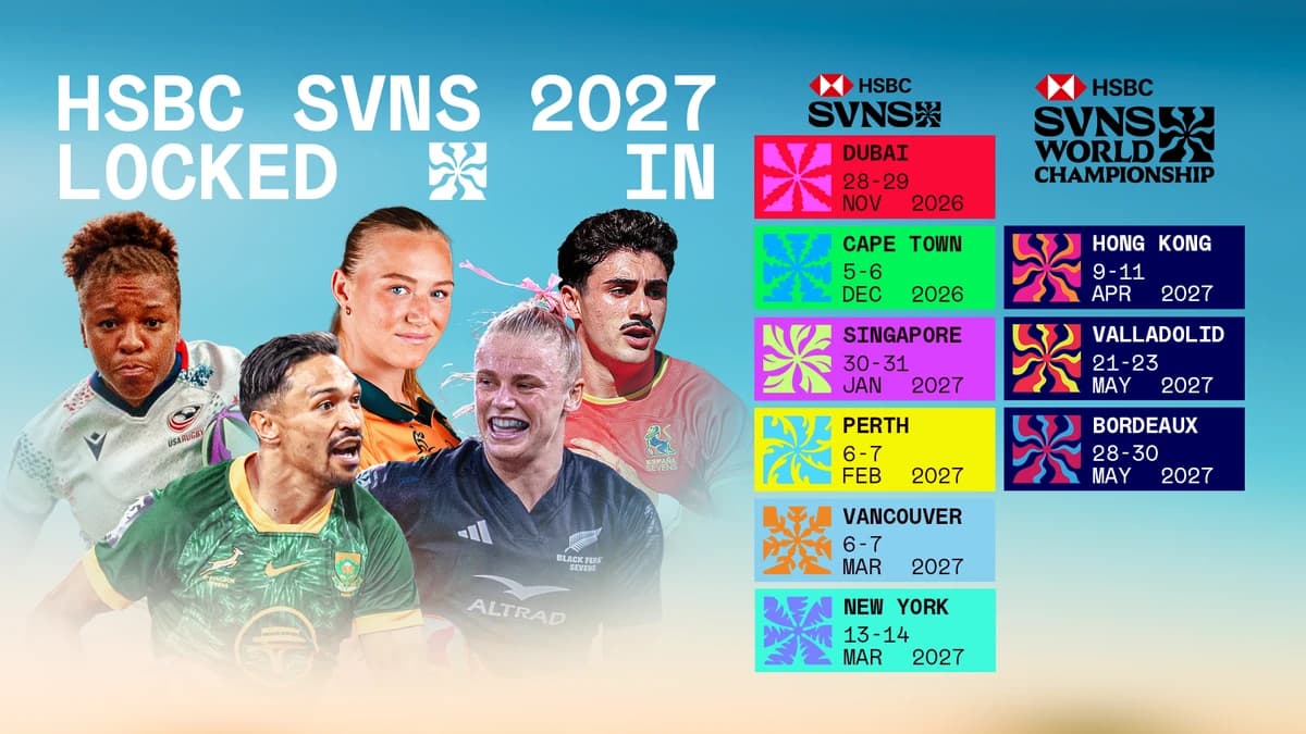 HSBC SVNS Series and World Championship 2027 schedule confirmed as road to Los Angeles 2028 gathers