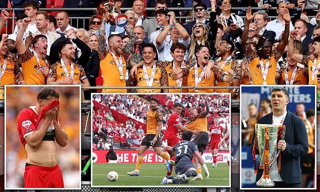 Hull City secure Premier League promotion as Oli McBurnie scores late winner in play-off final - aft