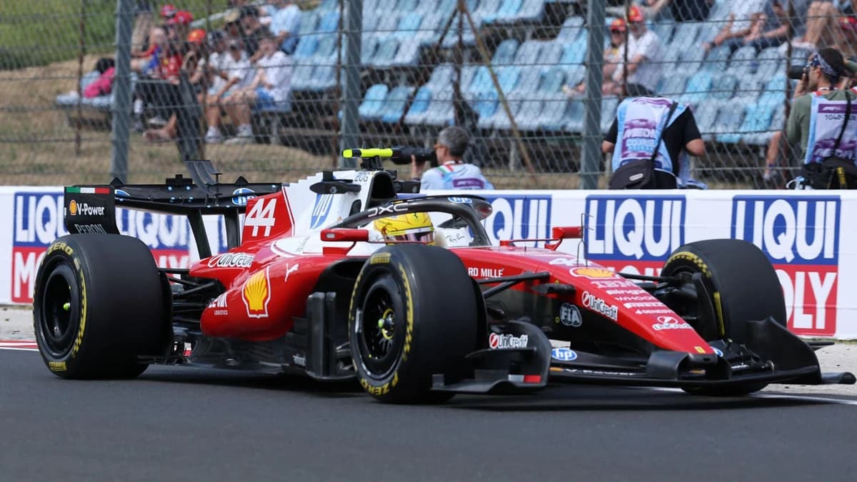 Hungarian GP: Lewis Hamilton tops Charles Leclerc in Practice Two as Ferrari dominate Friday at Hung