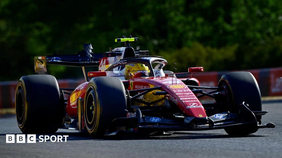 Hungarian Grand Prix: Lewis Hamilton leads Charles Leclerc in Ferrari one-two in Friday practice