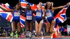 Hunt wins third gold as Asher-Smith makes history