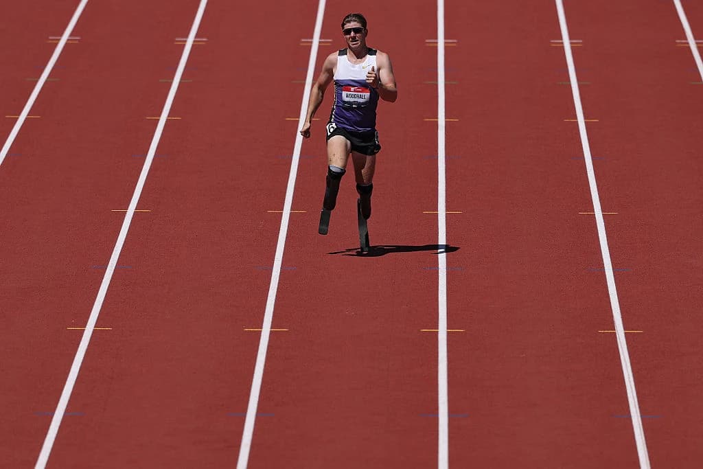 Hunter Woodhall, Ezra Frech headline 100m Para races at Eugene Diamond League