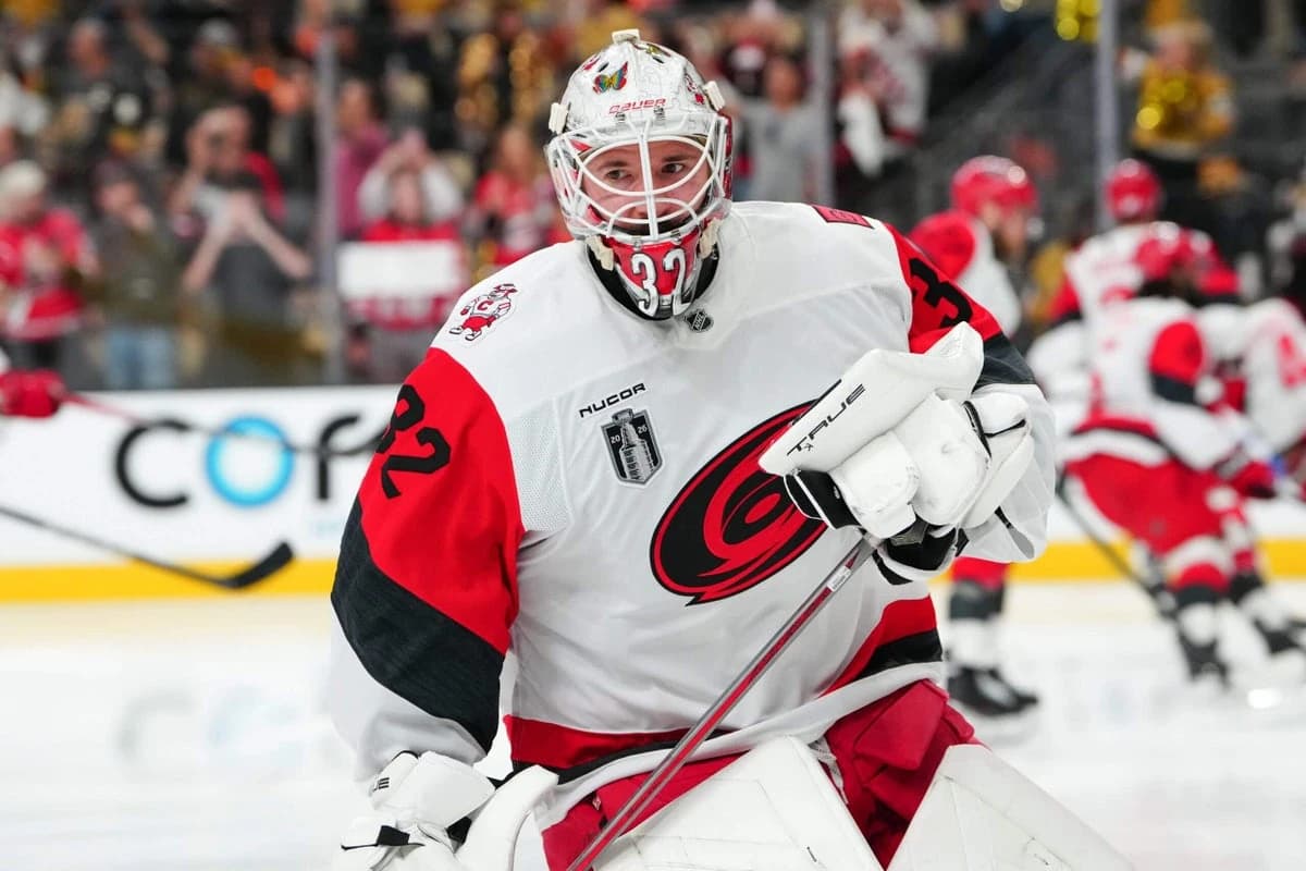 Hurricanes’ Brandon Bussi starts Game 4 of Stanley Cup Final, Frederik Andersen scratched