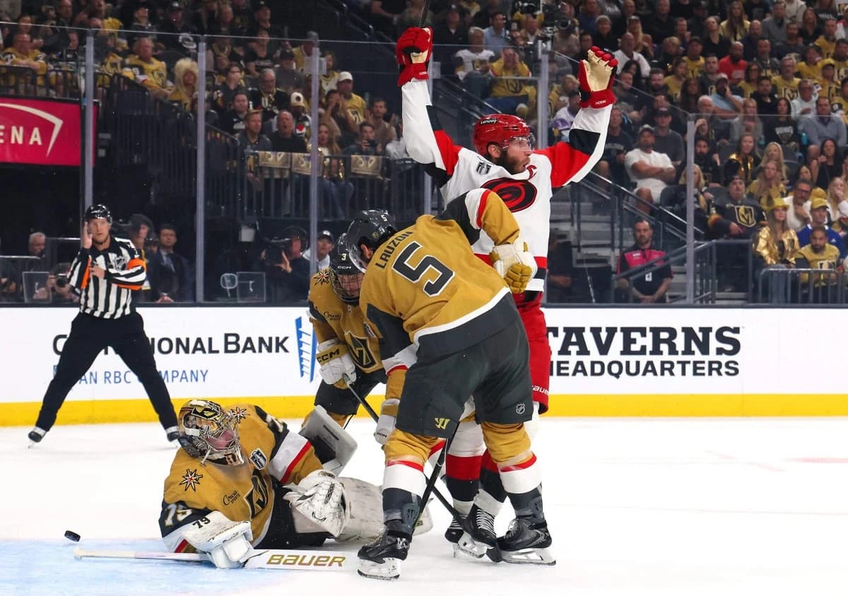 Hurricanes edge Golden Knights, even series in chaotic Stanley Cup Final Game 4: Takeaways