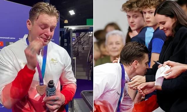 'Hurt' Adam Ramsay-Peaty breaks down in tears after surprise Commonwealth Games bronze: Star reveals