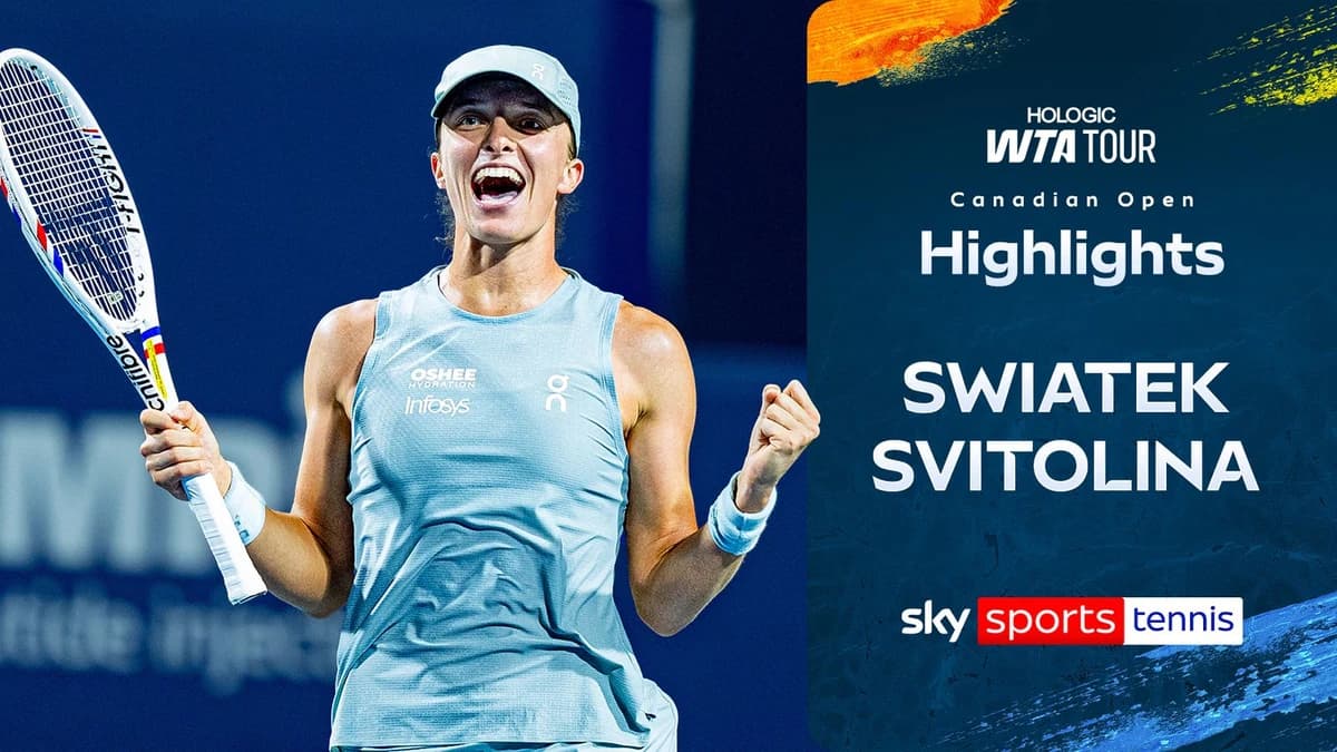 Iga Swiatek vs Elina Svitolina | Canadian Open highlights