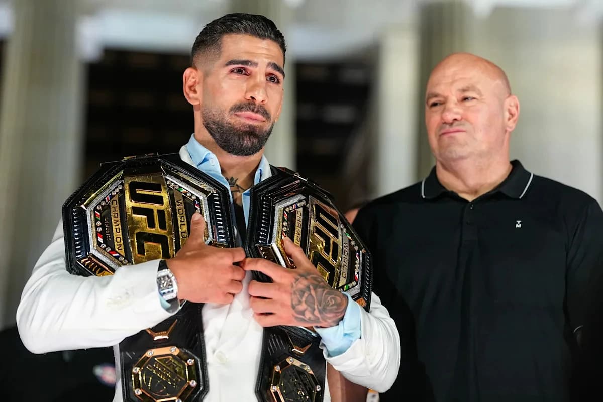 Ilia Topuria, Justin Gaethje get physical in heated UFC Freedom 250 presser clash: 'Emotional little