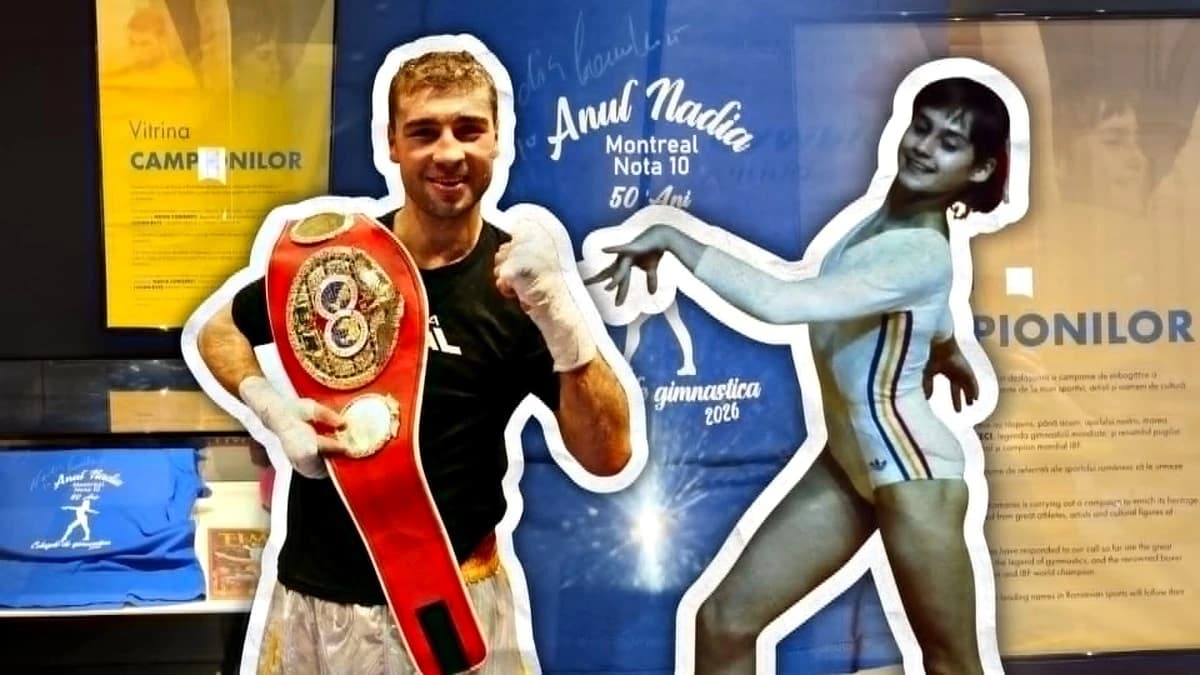 Imagini de colecție cu Nadia Comăneci și Lucian Bute de la Muzeul Național de Istorie a României! Ca