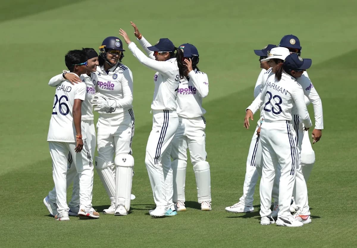 India crushes England by 270 runs to win historic first women's test at Lord's