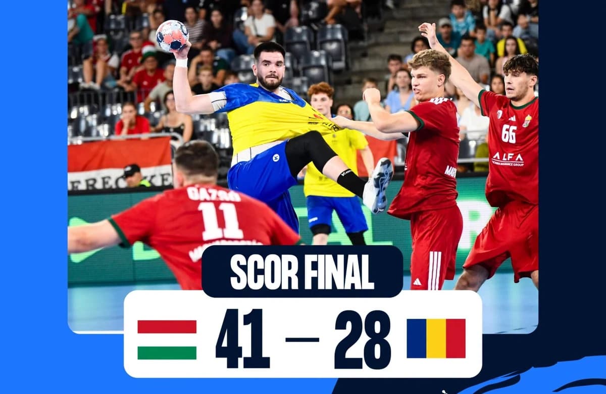 Înfrângere usturătoare cu Ungaria la handbal băieți U20