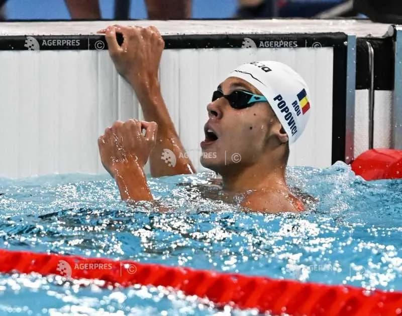 Înot: David Popovici, campion național la 50 m liber