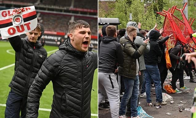 Inside Man United's cancelled clash with Liverpool - five years on: Fans storming Old Trafford dress