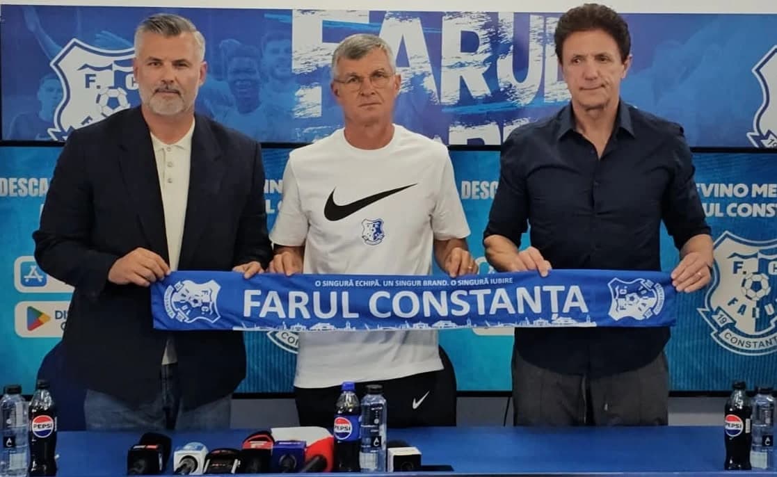 Ioan Ovidiu Sabău, prezentat oficial la Farul! Gică Popescu: “L-am dorit de mult timp”