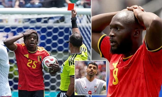 Iran defy World Cup chaos to draw with toothless Belgium after Nathan Ngoy red card... with 'oppress