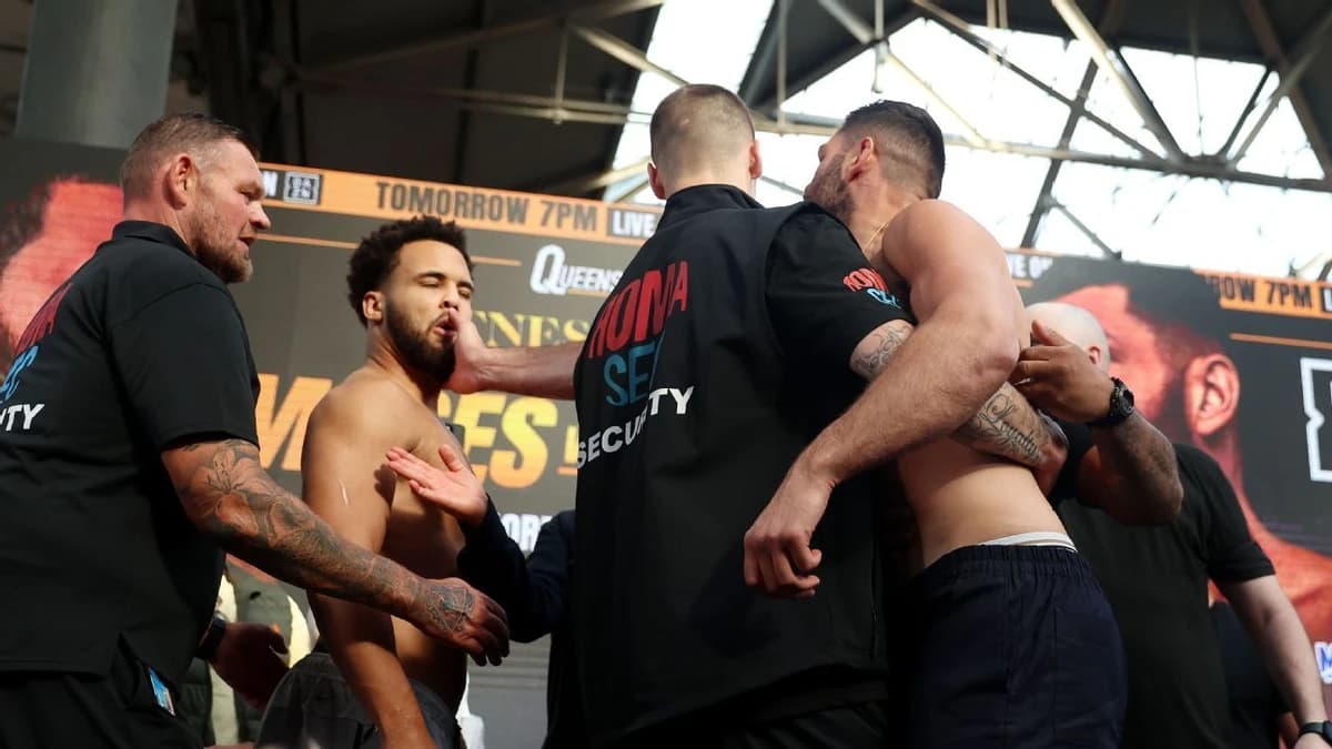 Itauma, Hrgović in scuffle, separated at weigh-in