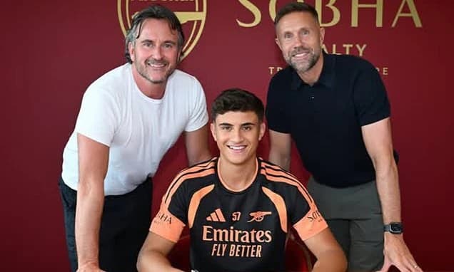 It's Sol Campbell 2.0! Former England star's son, 18, joins Arsenal after young defender snubbed con