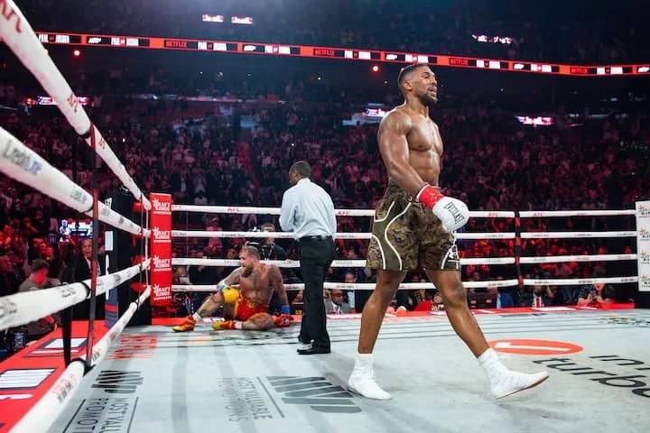 Jake Paul on Anthony Joshua: ‘I probably won’t fight an Olympic gold medalist again’