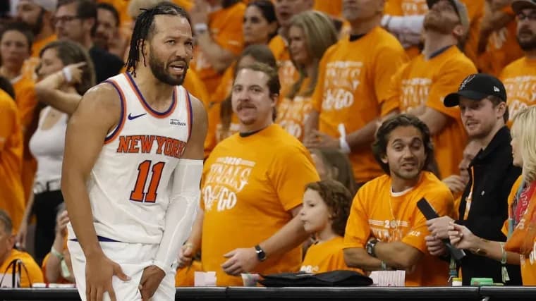 Jalen Brunson's gutsy 'Bloody Knee Sleeve Game' gets place in New York sports lore after Knicks rall