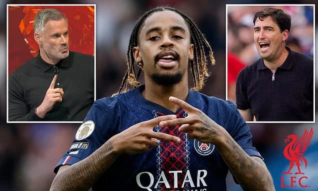 Jamie Carragher warns Liverpool against pursuing Bradley Barcola as he insists £145m PSG star would