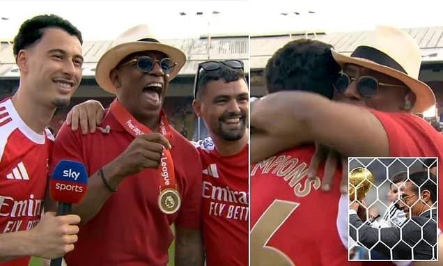 Jamie Redknapp accuses Ian Wright of 'going full Salt Bae' as he abandons his work as Sky Sports pun