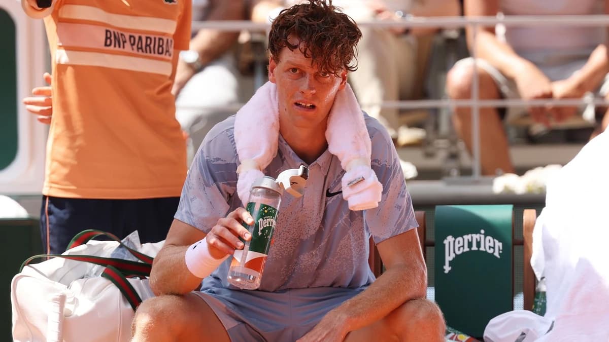 Jannik Sinner knocked out of French Open after suffering with cramp when two sets up and game from w