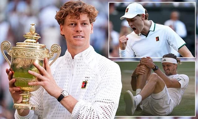 Jannik Sinner wins Wimbledon: Top seed beats Alexander Zverev in thrilling men's final to claim back