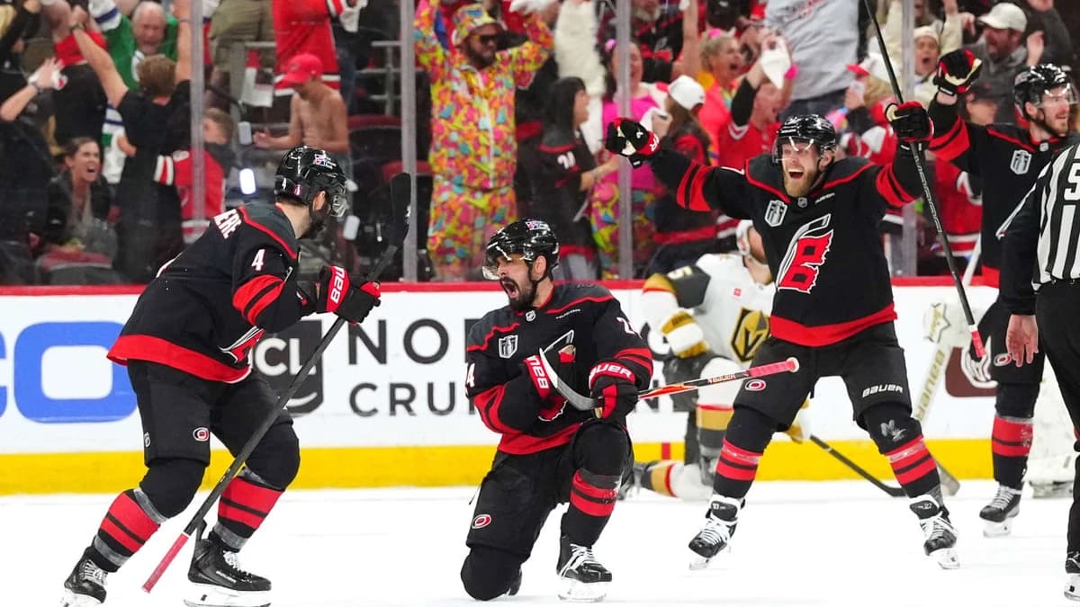 Jarvis scores in OT, Hurricanes top Golden Knights in Game 2 to even Cup Final
