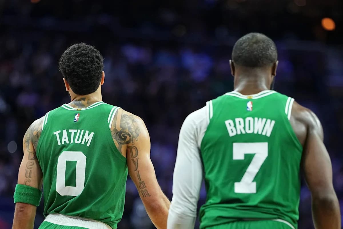 Jayson Tatum bids farewell to Jaylen Brown after Celtics-Sixers blockbuster trade: 'Forever grateful