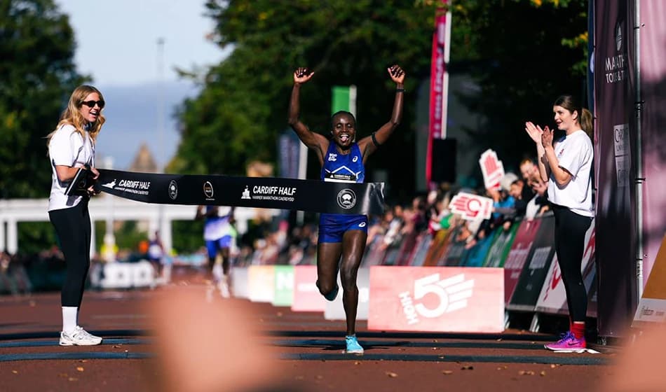 Jepkosgei smashes Cardiff Half Marathon course record as Kenya complete double