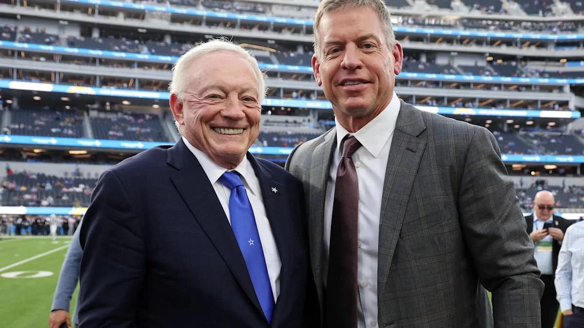Jerry Jones says Cowboys would be interested in hiring Troy Aikman if 'Monday Night Football' contra
