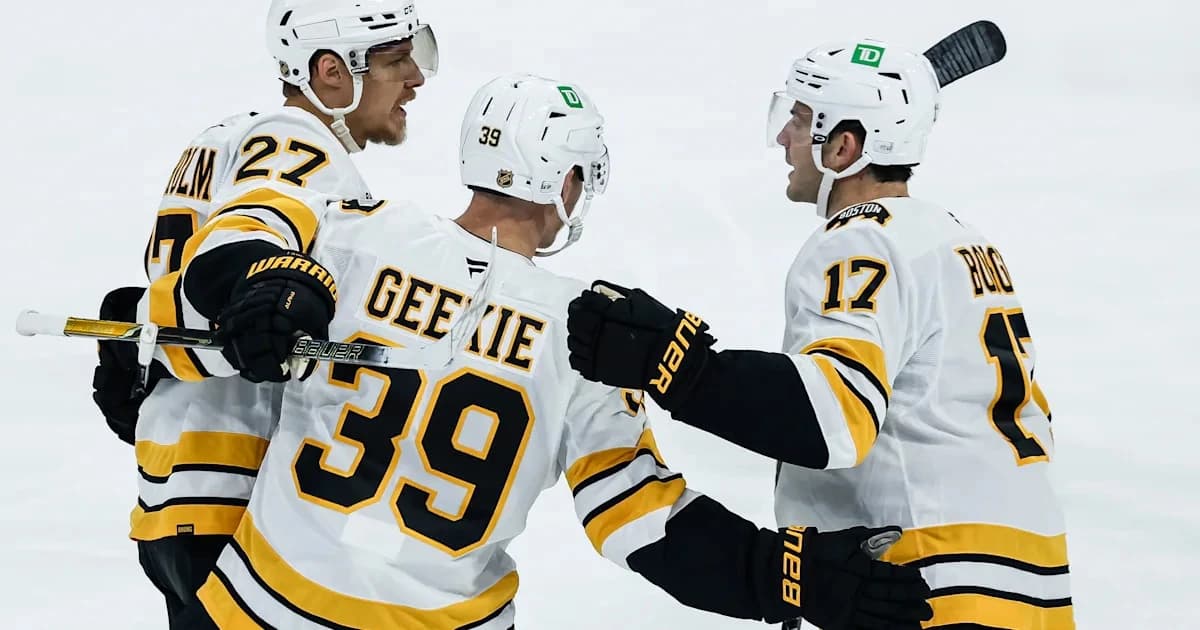 JJ Peterka scores in OT to lift the Bruins past the Jets, 4-3
