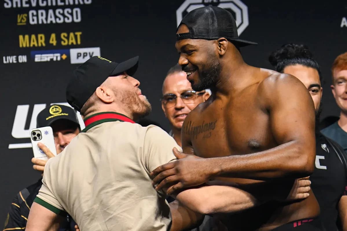 Jon Jones Gives Conor McGregor His Flowers Ahead Of UFC 329