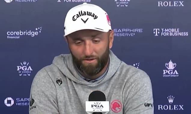Jon Rahm issues apology after hitting volunteer during furious outburst at the PGA Championship: 'I