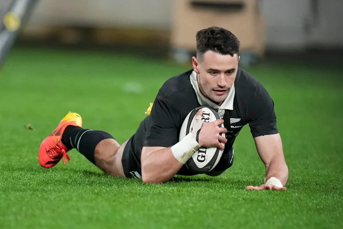 Jordan achieves a try-scoring record as New Zealand beats Italy 47-17 in the Nations Championship
