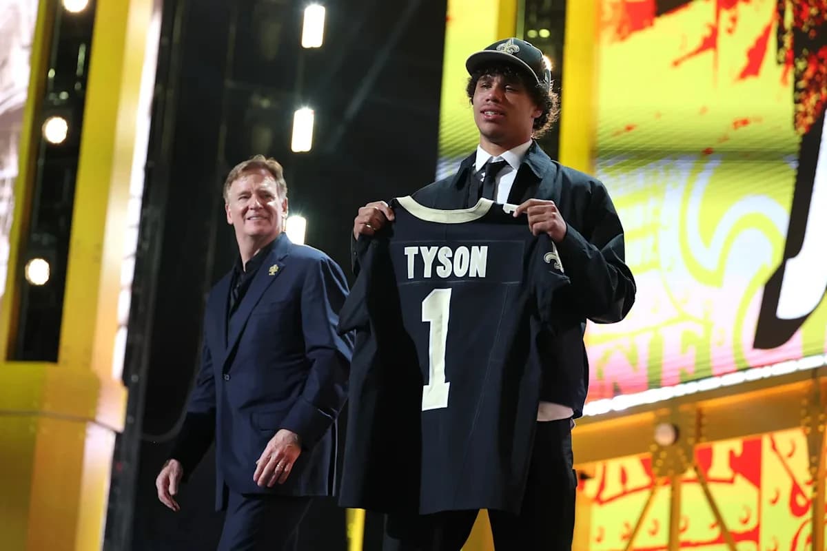 Jordyn Tyson's fantasy football outlook after New Orleans Saints take WR in 2026 NFL Draft