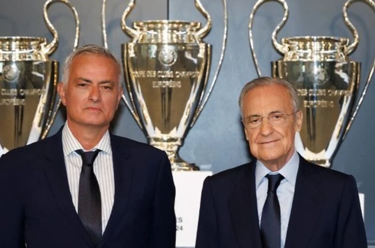 Jose Mourinho, la patru ace, prezentat oficial la Real Madrid. Florentino Perez i s-a alăturat: ”Sun