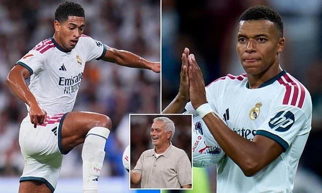 Jose Mourinho's perfect Bernabeu return: Kylian Mbappe scores hat-trick as Real Madrid thump Real So