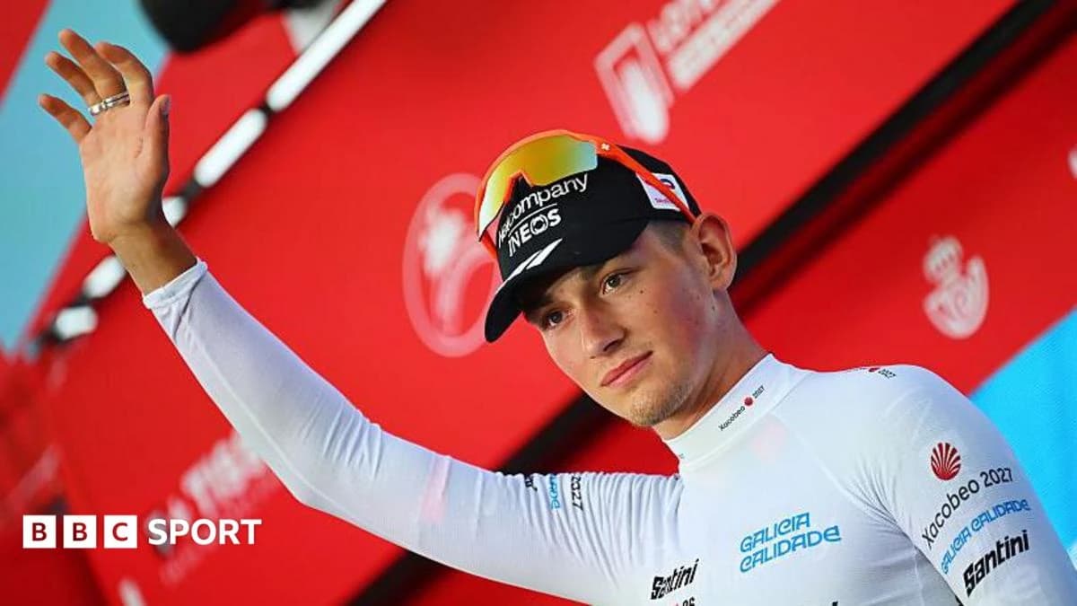 Josh Tarling: Briton third in Vuelta a Espana a week after brother Fin's death