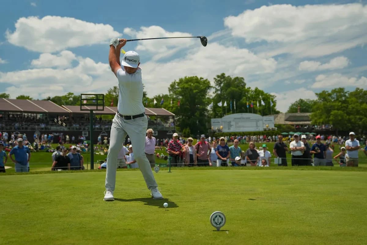 J.T. Poston masters windy conditions to lead Memorial Tournament